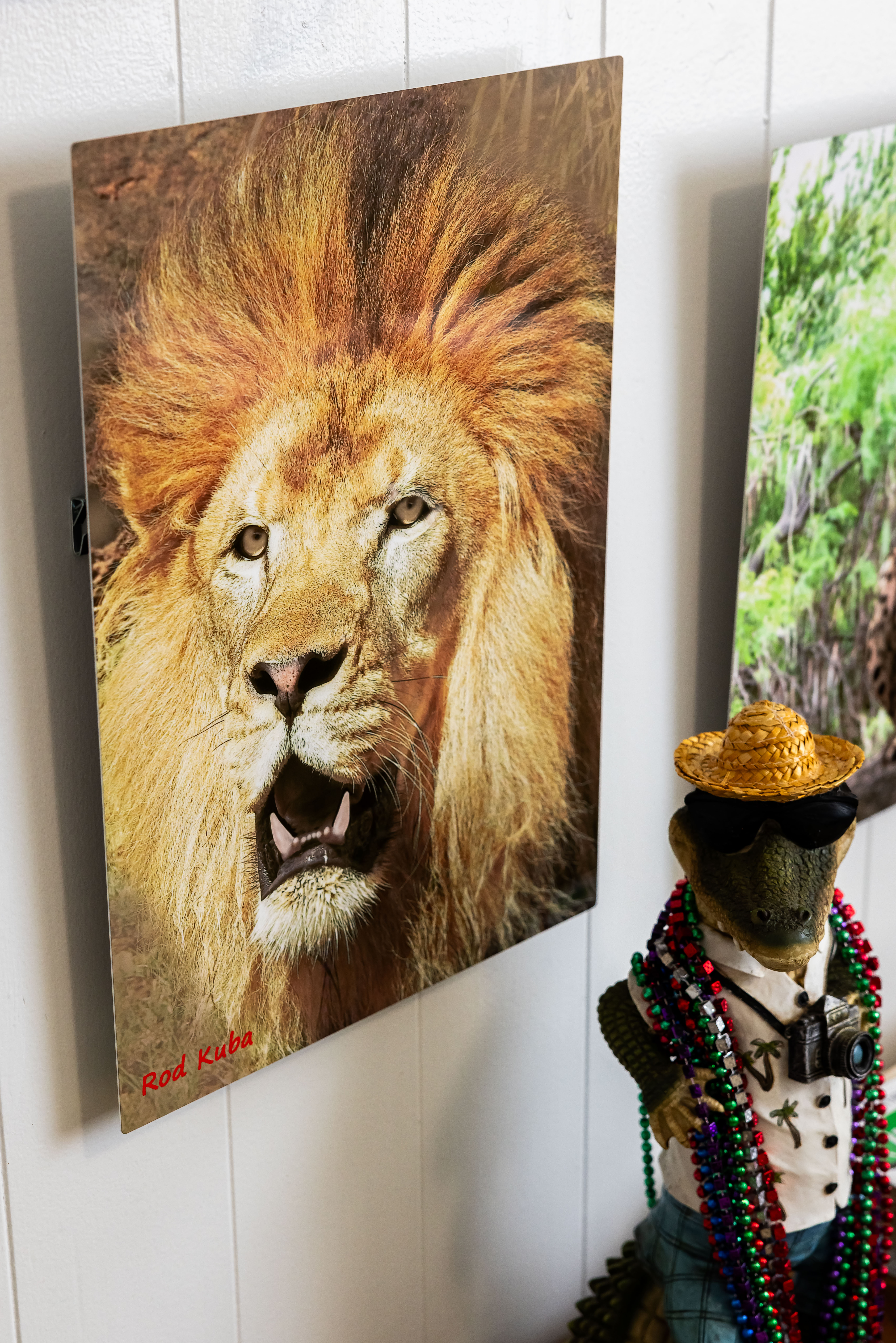 Lion metal wall art