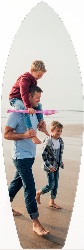 Personalized Metal Surfboard Print 20x60