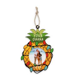 Pineapple Lights Photo Ornament