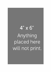 Personalized Printed Mat 5x7 for 4x6 Image