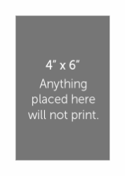 Personalized Printed Mat 5x7 for 4x6 Image