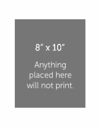 Personalized Printed Mat 11x14 for 8x10 Image