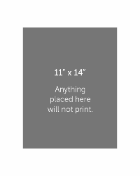 Personalized Printed Mat 16x20 for 11x14 image