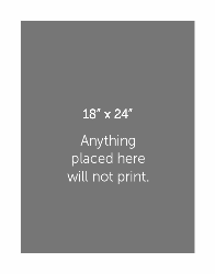 Personalized Printed Mat 22x28 for 18x24 image