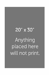 Personalized Printed Mat 24x36 for 20x30 image