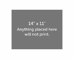 Personalized Printed Mat 20x16 for 14x11 Image