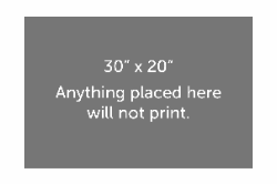 Personalized Printed Mat 36x24 for 30x20 Image