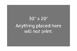 Personalized Printed Mat 36x24 for 30x20 Image