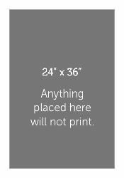 Personalized Printed Mat 28x40 for 24x36 image