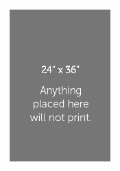 Personalized Printed Mat 28x40 for 24x36 image