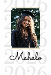 Special Frame Graduation Mahalo