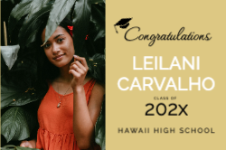 Traditional Portrait Grad Vinyl Banner 6x4