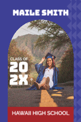 Arch Portrait Grad Vinyl Banner 2x3