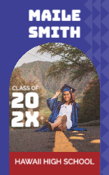 Arch Portrait Grad Vinyl Banner 2.5x4