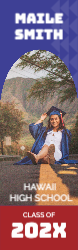 Arch Portrait Grad Vinyl Banner 2.5x8