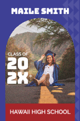 Arch Portrait Grad Vinyl Banner 4x6
