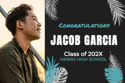 Tropical Modern Graduation Vinyl Banner 6x4