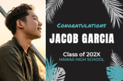 Tropical Modern Graduation Vinyl Banner 3x2