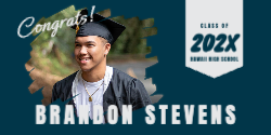Bold Portrait Graduation Vinyl Banner 8x4