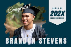Bold Portrait Graduation Vinyl Banner 6x4