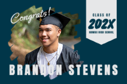TESTER Bold Portrait Graduation Vinyl Banner 3x2