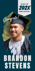 Bold Portrait Graduation Vinyl Banner 4x8