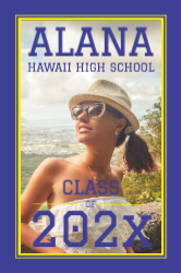 School Spirit Graduation Foamcore Sign 24x36
