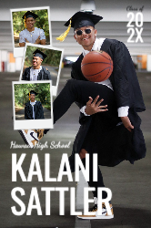 3 Photo Scrapbook Graduate Foamcore Sign 24x36
