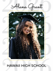Special Frame Graduation Foamcore Sign 18x24