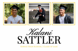 3 Moments Graduate Foamcore Sign 30x20