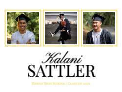 3 Moments Graduate Foamcore Sign 24x18