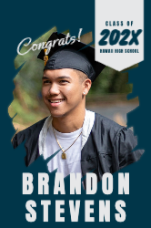 Bold Portrait Graduation Foamcore Sign 24x36