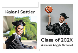 Graduate 2 Photo Collage Foamcore Sign 24x16