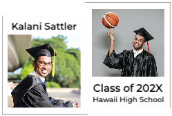 Graduate 2 Photo Collage Foamcore Sign 36x24