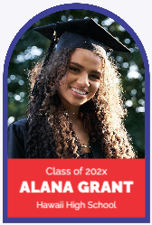 Graduate Arch Portrait Foamcore Sign 24x36