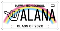 Shaka License Plate