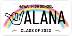 Shaka License Plate