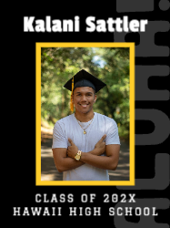 Aloha Graduation Foamcore Sign 18x24