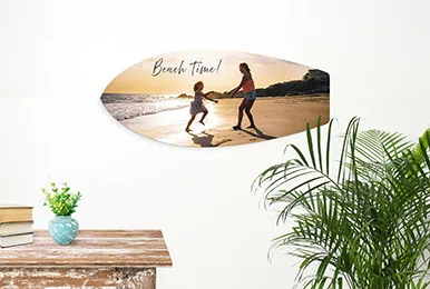 Personalized Surfboard Print