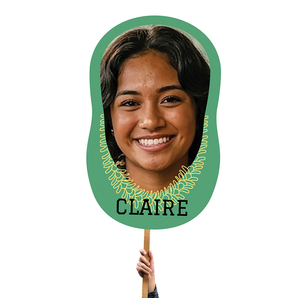 Giant Head Lei 1 Foamcore Cut-out Sign