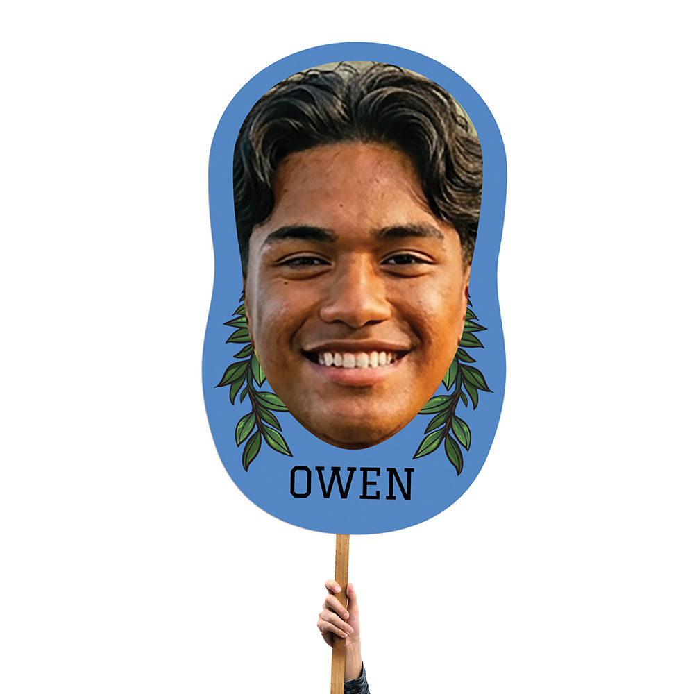 Giant Head Lei 2 Foamcore Cut-out Sign
