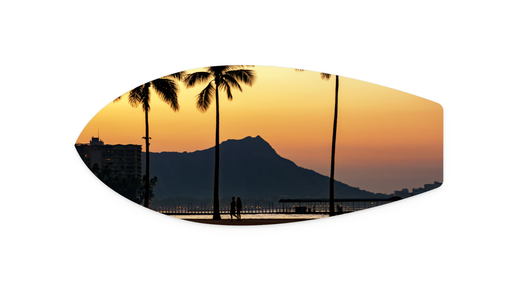 Morning Reflections | PT26  Metal Surfboard Print