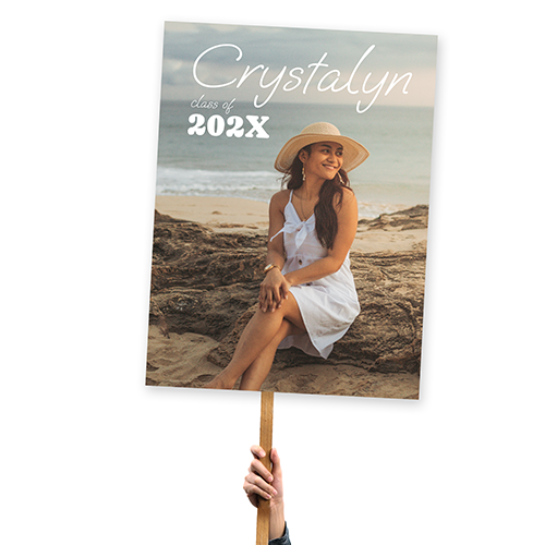 Script Full Portrait Graduation Foamcore Sign