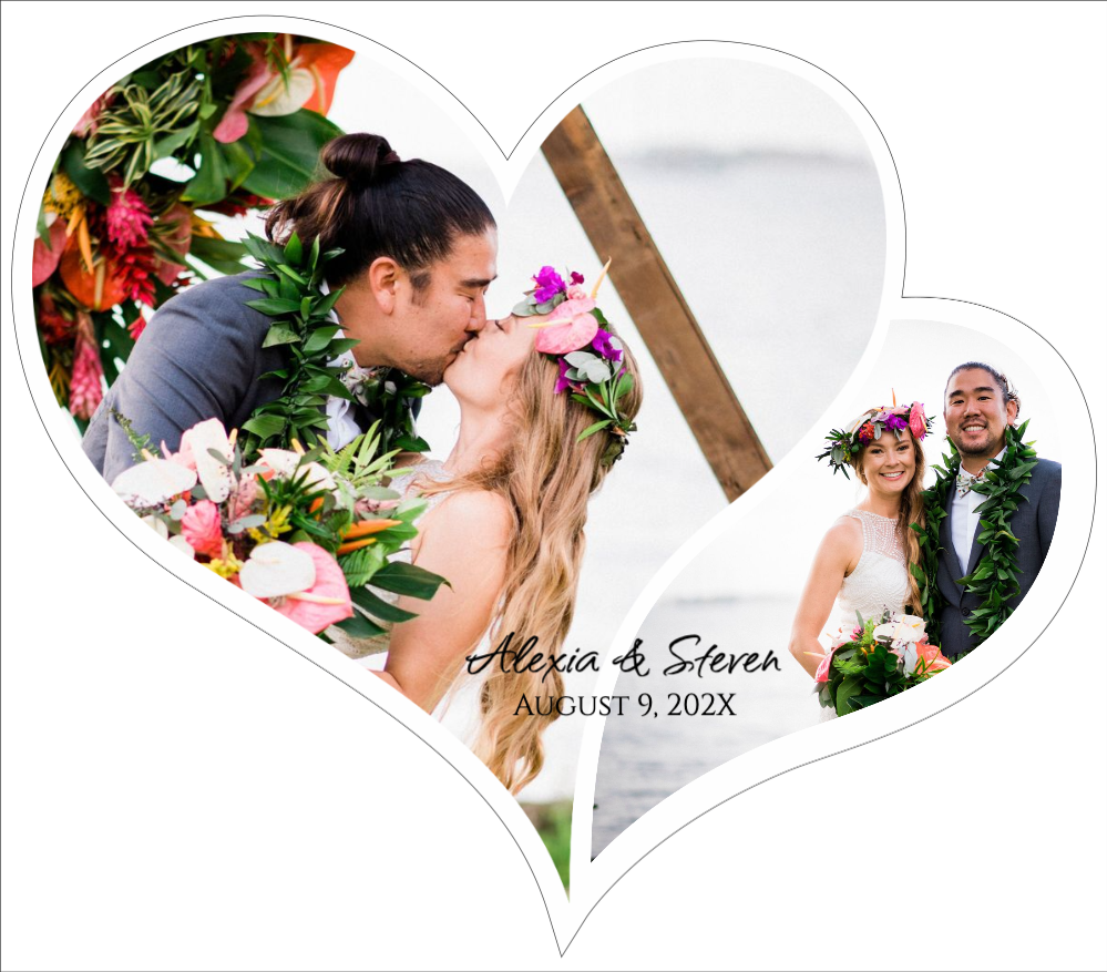 24"x21" Double Heart