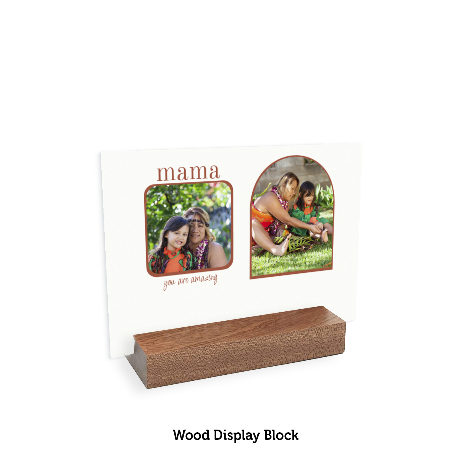7"x5" Wood Display Block