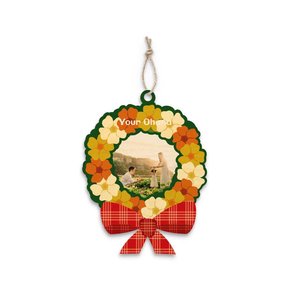 3.25"x4.25" Christmas Lei Puakenikeni