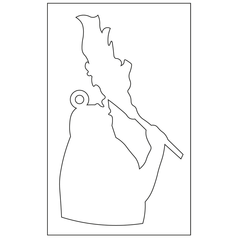 PCC wood ornament 2.75x4.75