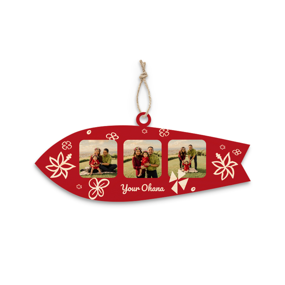 7"x3" Surfboard Ornament