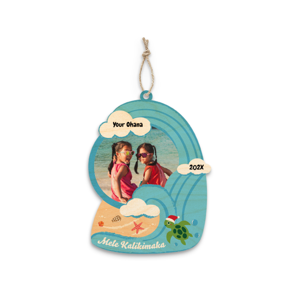 4"x5" Surfing Snow Globe